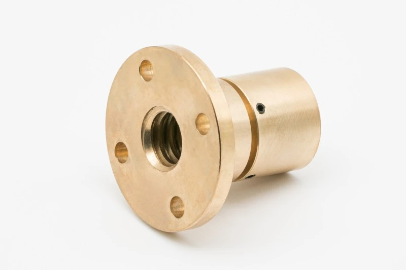 Oil-Free Trapezoidal Nut for Vacuum Chambers